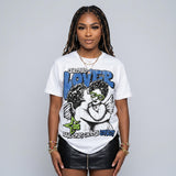 Griffey Max 1 'Varsity Royal' DopeSkill Oversize Print T-Shirt Real Ones Choose Loyalty Graphic