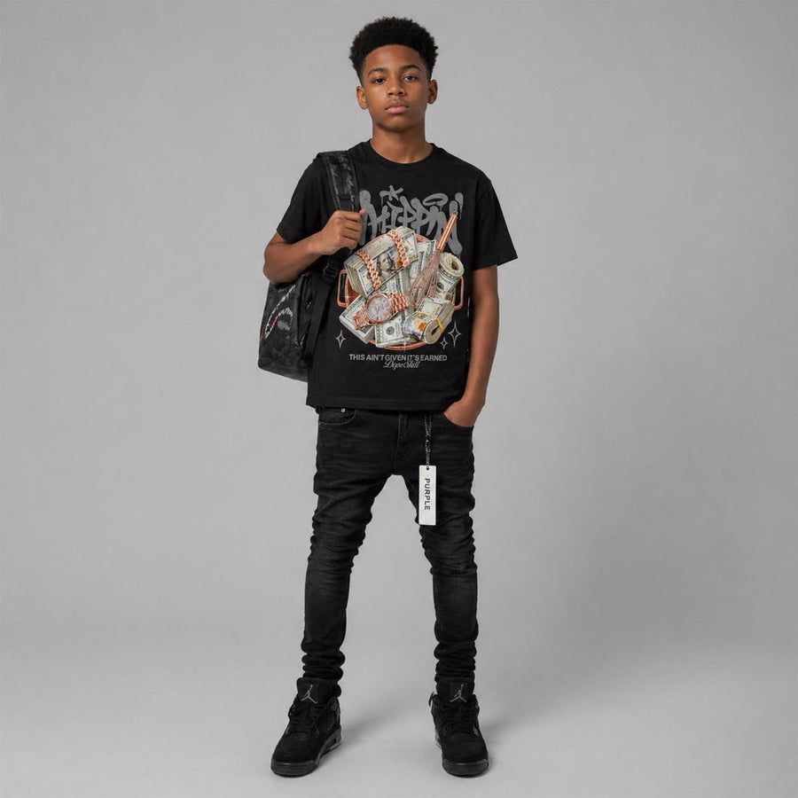 Black Cat 4s DopeSkill T-Shirt Whippin Graphic