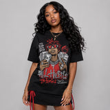 Toro Bravo 4s DopeSkill T-Shirt All Hustle No Luck Graphic