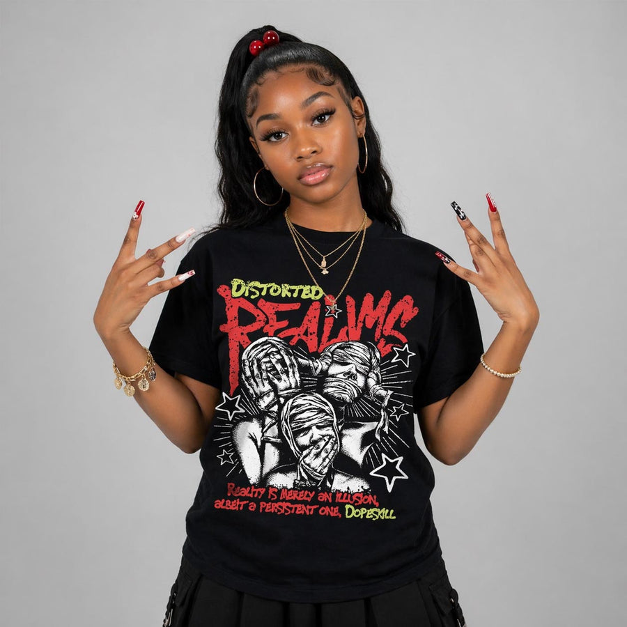 “Infrared 23” 4s DopeSkill T-Shirt Distorted Realms Graphic