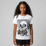White Metallic 5s DopeSkill T-Shirt Rebirth Graphic