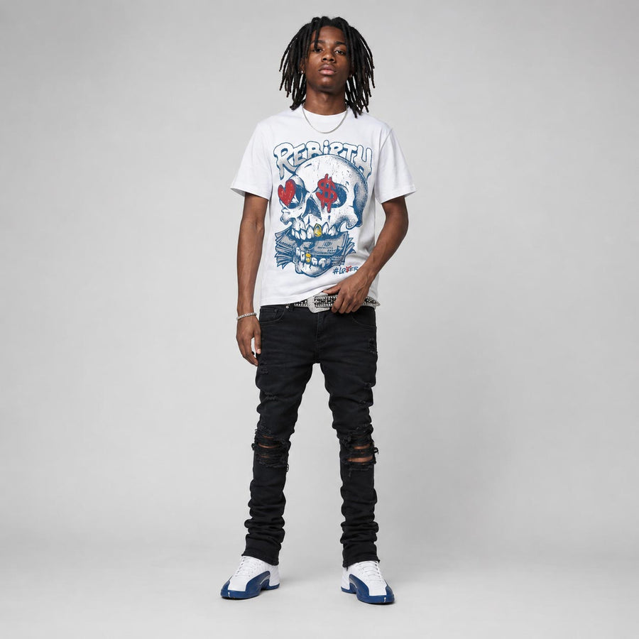 French Blue 12s DopeSkill T-Shirt Rebirth Graphic
