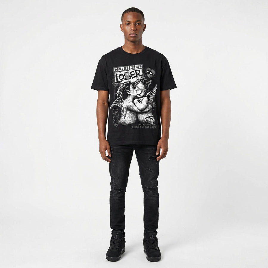 Black Cat 4s DopeSkill T-Shirt Certified Lover Graphic