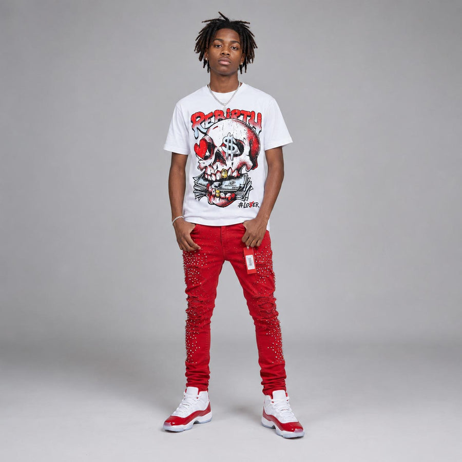Cherry 11s DopeSkill T-Shirt Rebirth Graphic