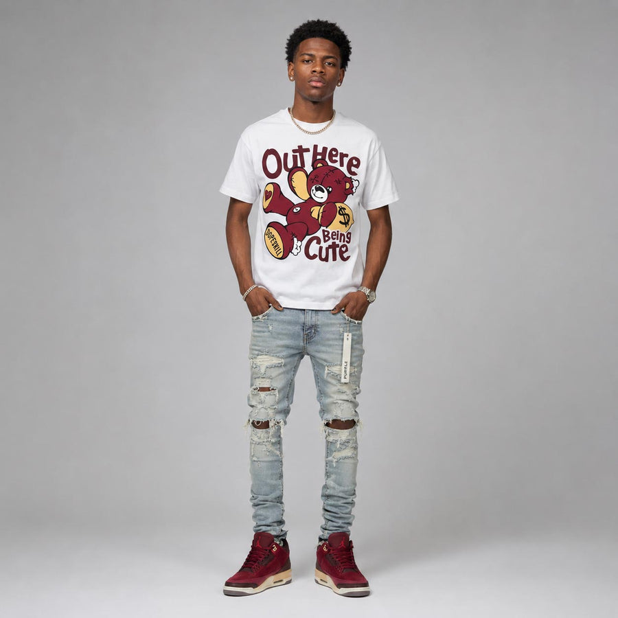 “Bin 23” 3s DopeSkill T-Shirt Out Here Being Cute Graphic