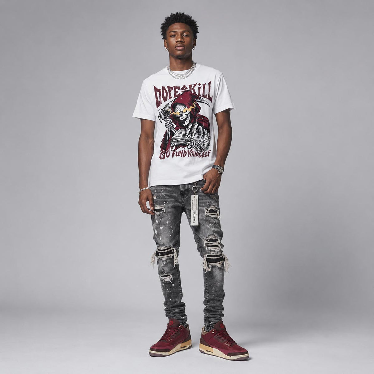 “Bin 23” 3s DopeSkill T-Shirt Go Fund Yourself Graphic
