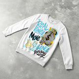 Gamma 11s DopeSkill Sweatshirt Real Ones Move In Silence Graphic