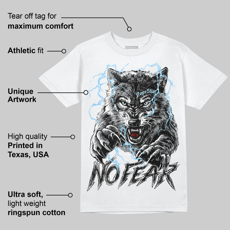 Wolf Grey 5s DopeSkill T-Shirt No Fear Graphic