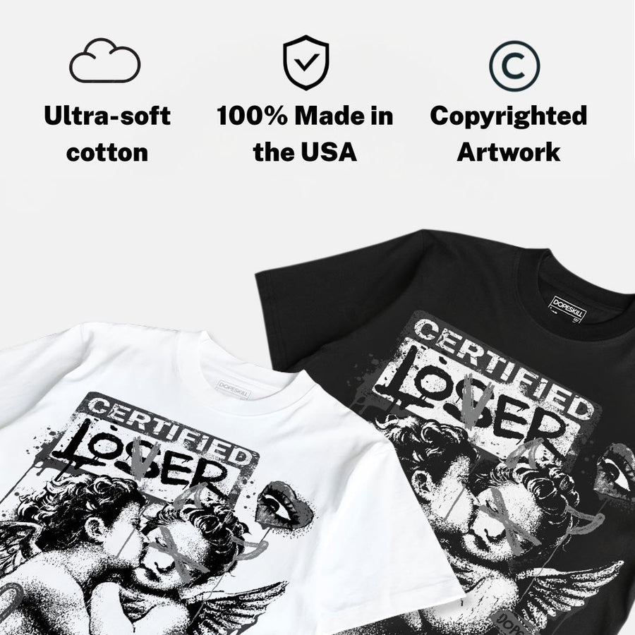 Black Cat 4s DopeSkill T-Shirt Certified Lover Graphic