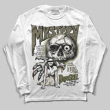 Medium Olive 3s DopeSkill Long Sleeve T-Shirt Mystery Ghostly Grasp Graphic