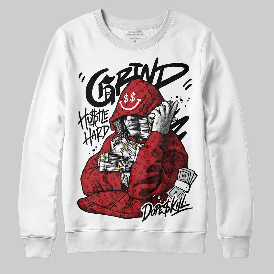 Black/White 'Grind Pray' DopeSkill Graphic Sweatshirt