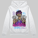 PURPLE 'All Hustle No Luck' DopeSkill Graphic Hoodie