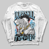 Legend Blue 11s DopeSkill Long Sleeve T-Shirt Sorry I've Been Trappin Graphic