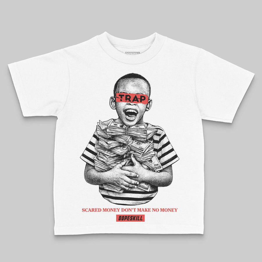 Red 'Scared Money Don't Make No Money' DopeSkill Graphic Toddler Kids T-shirt