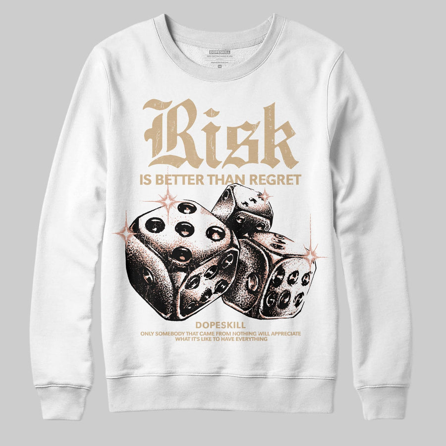 TAN 'Risk Is Better Than Regret' DopeSkill Graphic Sweatshirt