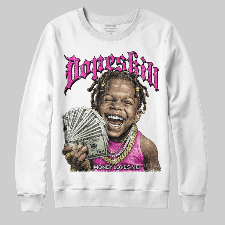 Pink 'Money Loves Me' DopeSkill Graphic Sweatshirt