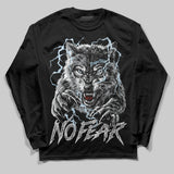 Wolf Grey 5s DopeSkill Long Sleeve T-Shirt No Fear Graphic