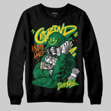 Green 'Grind Pray' DopeSkill Graphic Sweatshirt