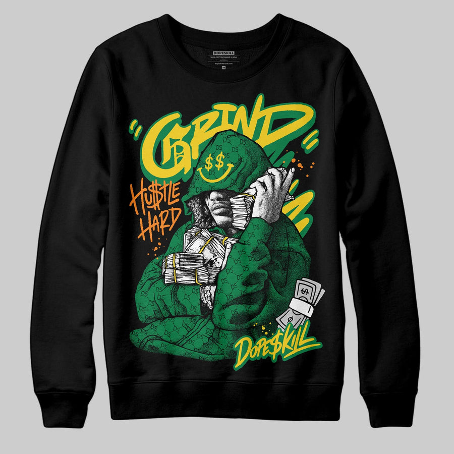 Green 'Grind Pray' DopeSkill Graphic Sweatshirt