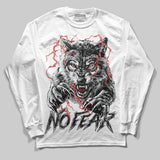 Wolf Grey 12s DopeSkill Long Sleeve T-Shirt No Fear Graphic