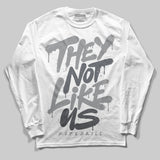 Wolf Grey 5s DopeSkill Long Sleeve T-Shirt They Not Like Us Graphic