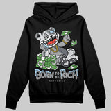 Wolf Grey 5s DopeSkill Hoodie Sweatshirt Born To Be Rich Graphic