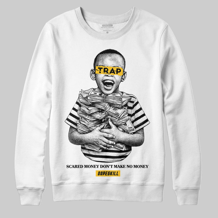 Yellow 'Scared Money Don't Make No Money' DopeSkill Graphic Sweatshirt