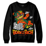 Dunk Team Dark Green Orange DopeSkill Sweatshirt Born To Be Rich Graphic