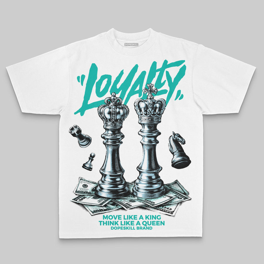 Aqua Oversize Print 'Loyalty' DopeSkill Graphic T-shirt