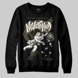Medium Olive 3s DopeSkill Sweatshirt Nevermind Graphic