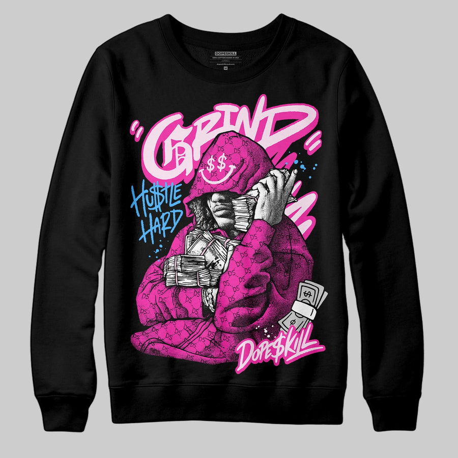 Pink 'Grind Pray' DopeSkill Graphic Sweatshirt