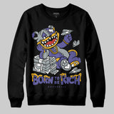 Lakers 4s DopeSkill Sweatshirt Born To Be Rich Graphic