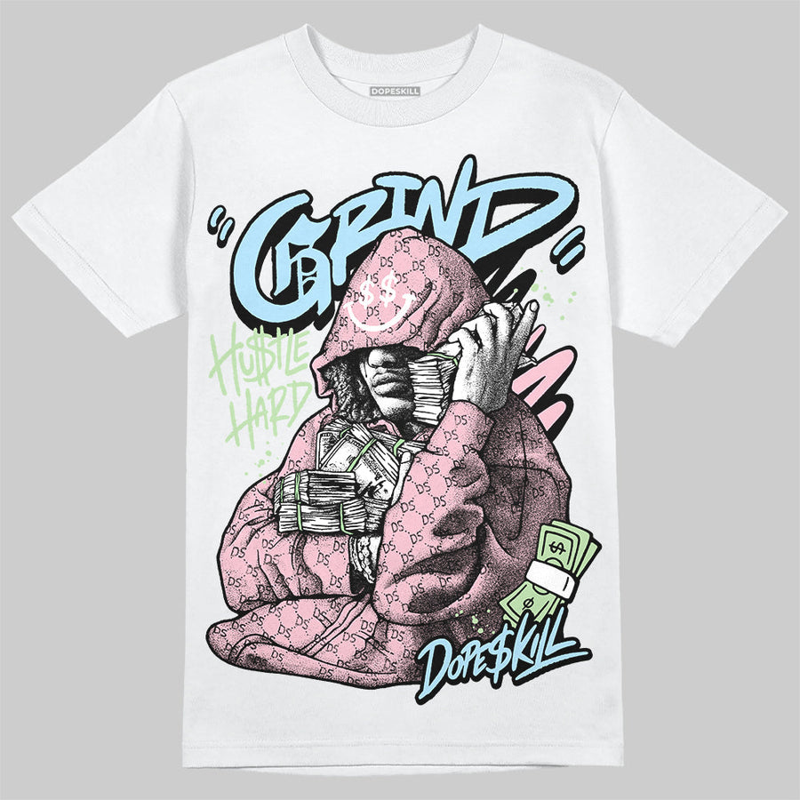 Medium Soft Pink 4s DopeSkill T-Shirt Grind Pray Graphic