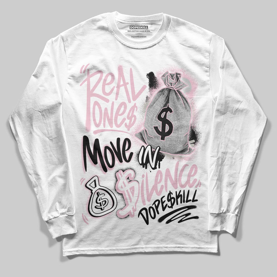 35th Anniversary 5s DopeSkill Long Sleeve T-Shirt Real Ones Move In Silence Graphic