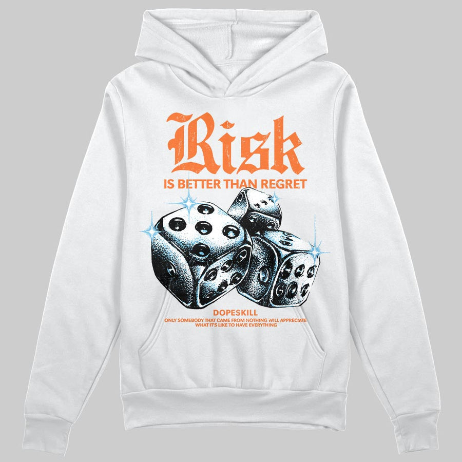 Orange 'Risk Is Better Than Regret' DopeSkill Graphic Hoodie