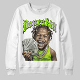 Neon Green 'Money Loves Me' DopeSkill Graphic Sweatshirt