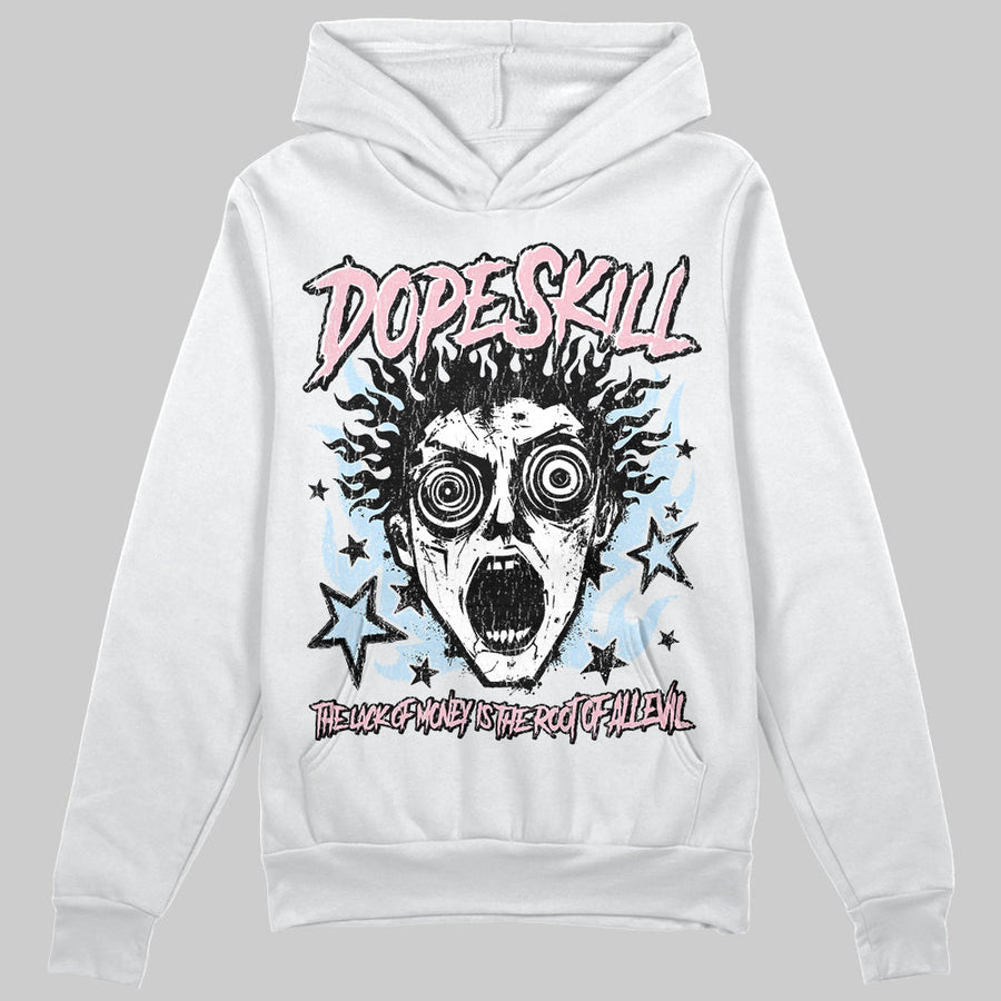 Medium Soft Pink 4s DopeSkill Hoodie Sweatshirt Root of Evil Graphic