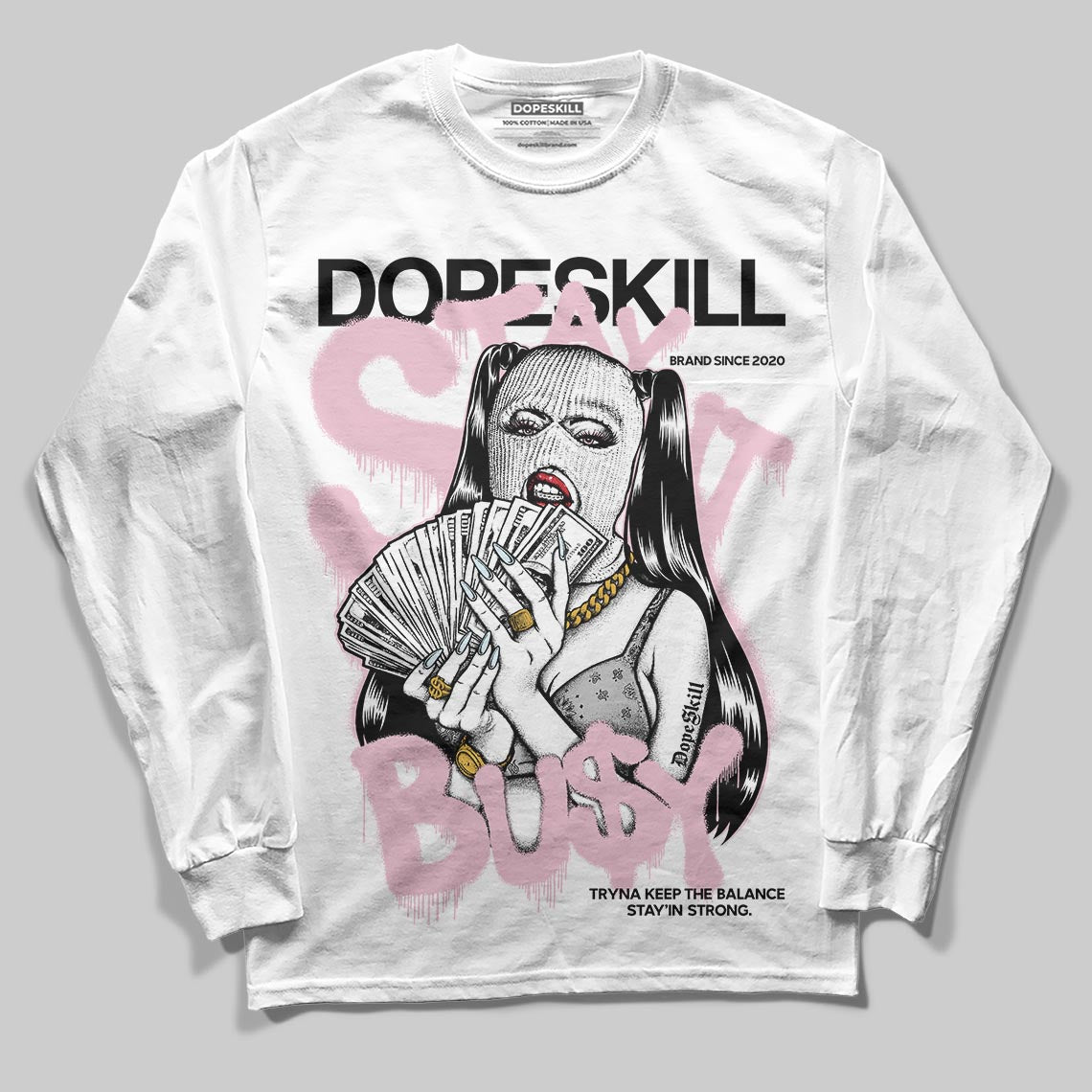 35th Anniversary 5s DopeSkill Long Sleeve T-Shirt Stay It Busy Graphic