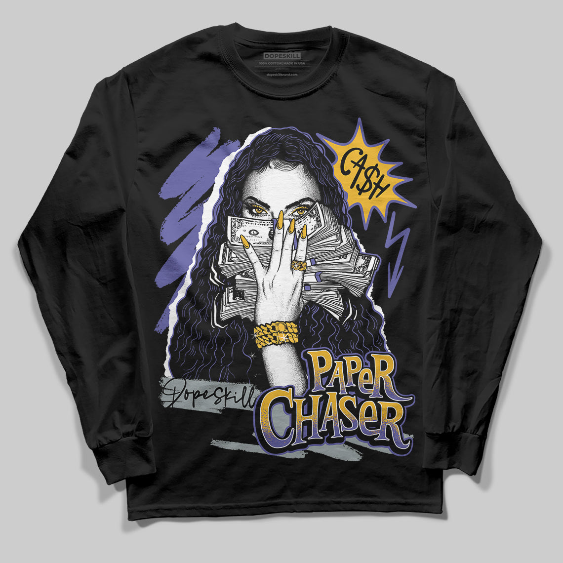 Lakers 4s DopeSkill Long Sleeve T-Shirt NPC Graphic