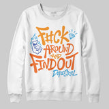 Orange Black White DopeSkill Sweatshirt F#ck Around And Find Out Graphic