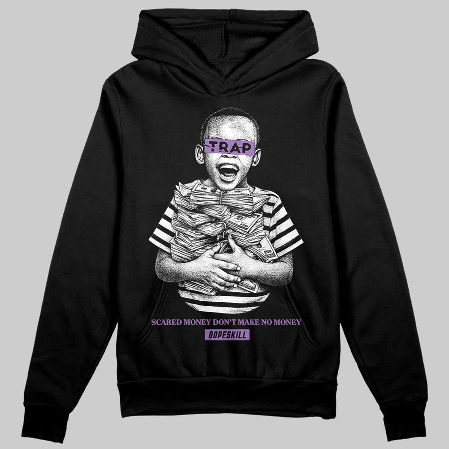 PURPLE 'Scared Money Don't Make No Money' DopeSkill Graphic Hoodie