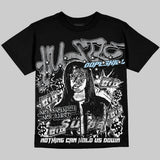 Wolf Grey 5s Oversize Print 'No Money No Lust' DopeSkill Graphic T-shirt