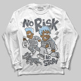 Wolf Grey 5s DopeSkill Long Sleeve T-Shirt No Risk No Story Graphic