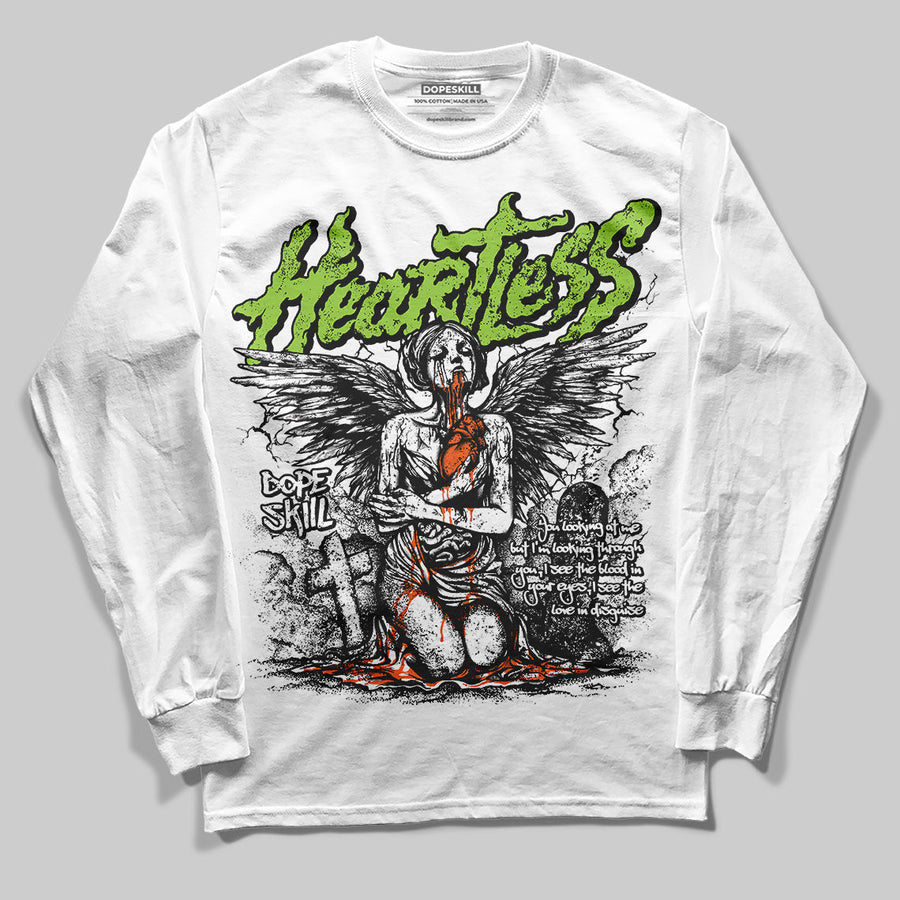 Neon Green Collection DopeSkill Long Sleeve T-Shirt Heartless Graphic