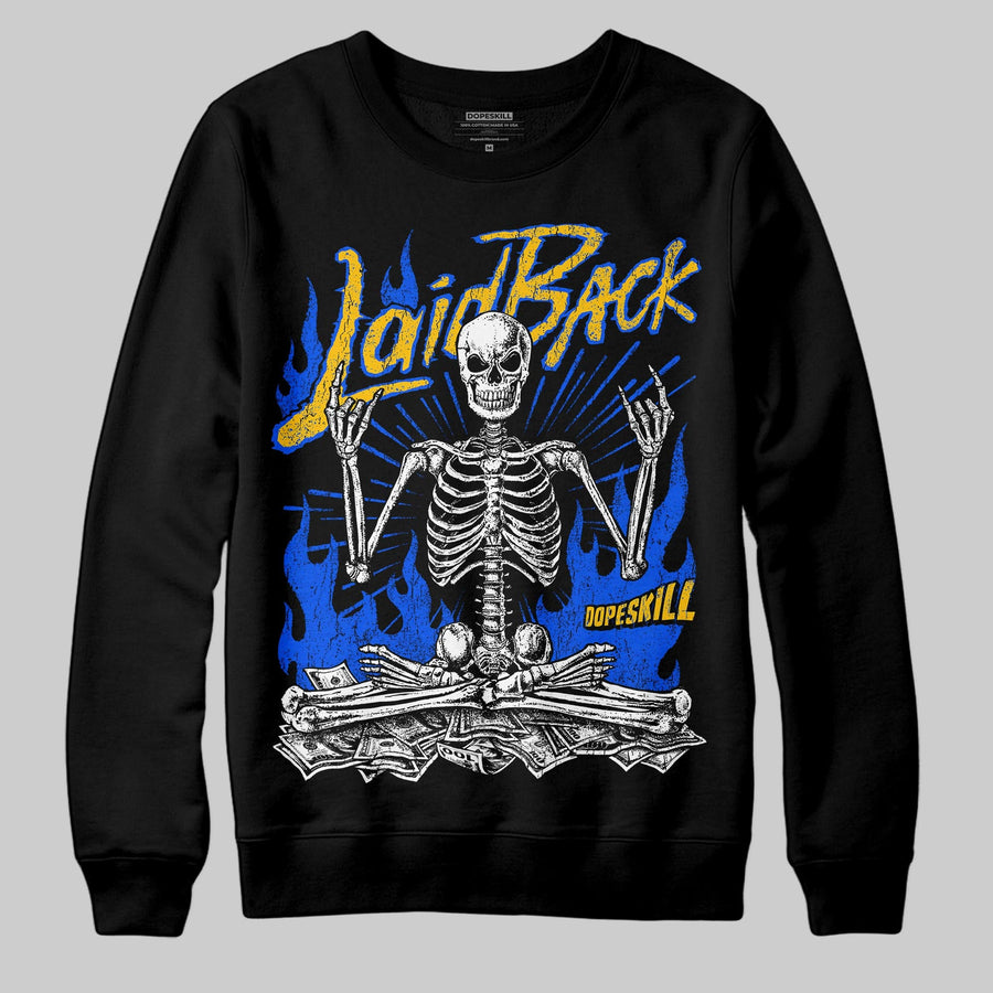 Royal Blue 'Laid Back' DopeSkill Graphic Sweatshirt