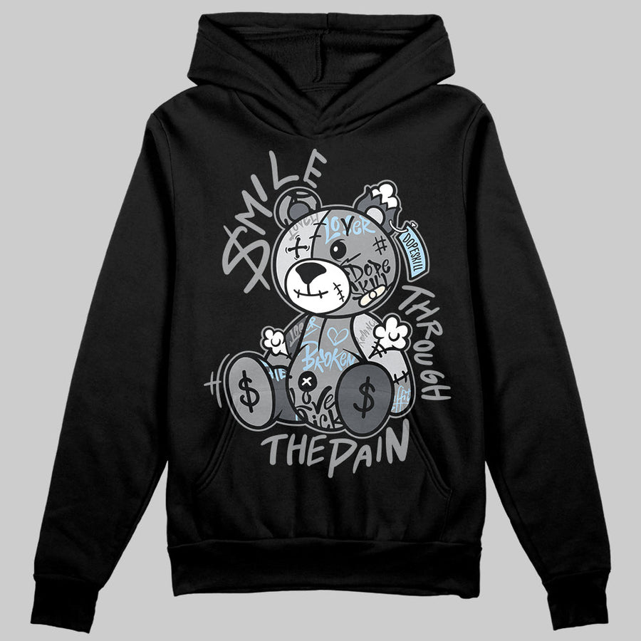 Wolf Grey 5s DopeSkill Hoodie Sweatshirt Smile Through The Pain Graphic