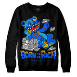 Royal Blue Collection DopeSkill Sweatshirt Born To Be Rich Graphic