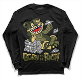 Craft Olive 4s DopeSkill Long Sleeve T-Shirt Born To Be Rich Graphic