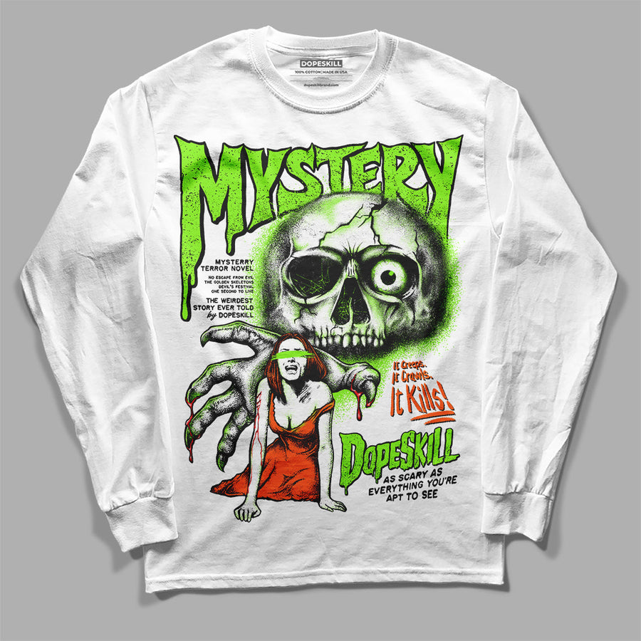 Neon Green Collection DopeSkill Long Sleeve T-Shirt Mystery Ghostly Grasp Graphic