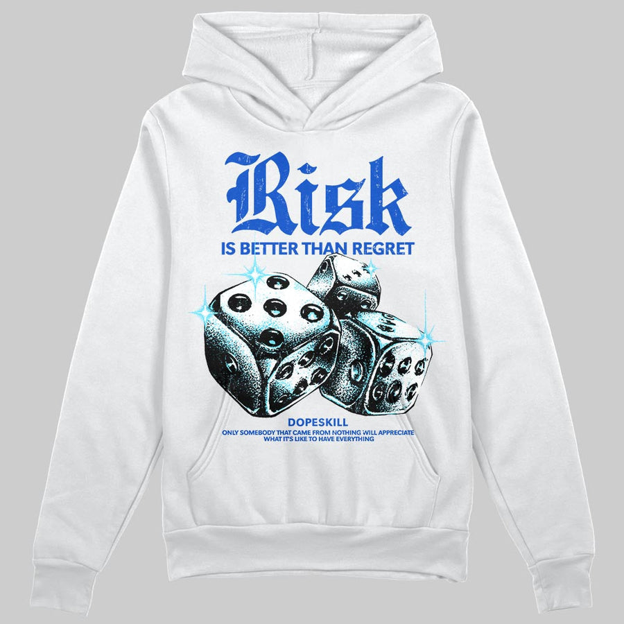 Royal Blue 'Risk Is Better Than Regret' DopeSkill Graphic Hoodie